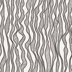 Vector seamless pattern of curves manually drawn lines