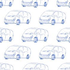 Car outline Vector illustration