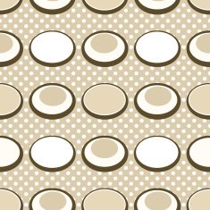 Colored circle seamless pattern with retro colors background