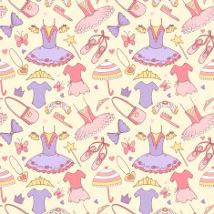 Pattern with ballet school elements