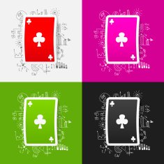 Drawing business formulas playing card N6