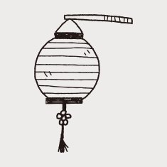 Chinese decorative lantern doodle N6