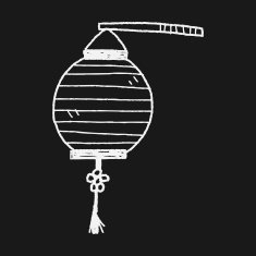 Chinese decorative lantern doodle N7