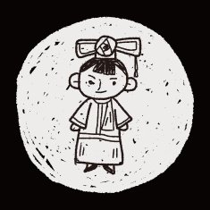 Chinese woman doodle N12