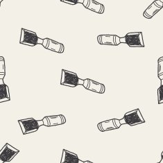 Chisel doodle seamless pattern background N2