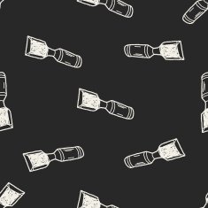 Chisel doodle seamless pattern background N4