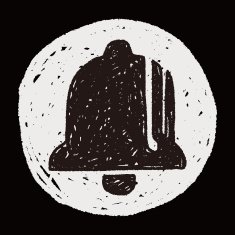 Christmas bell doodle drawing N11