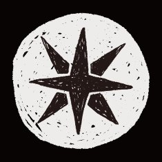compass star doodle N7