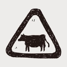 cow sign doodle N3