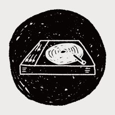 DJ disk doodle drawing N8