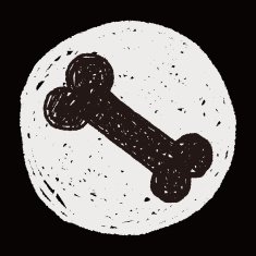 doodle dog food bone N11