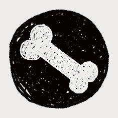 doodle dog food bone N12