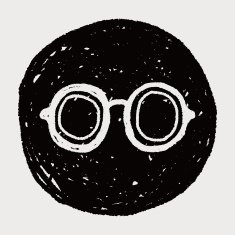 doodle eye glasses N9