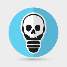 Light bulb vector icon on a white background N2