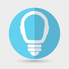 Light bulb vector icon on a white background N3