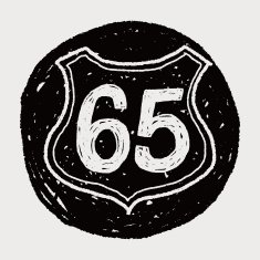 doodle road sign N19