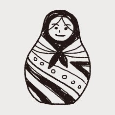 Doodle Russian Dolls N7