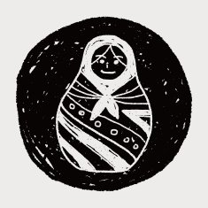 Doodle Russian Dolls N9