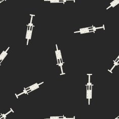 doodle syringes seamless pattern background N2