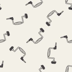 drill doodle seamless pattern background N2