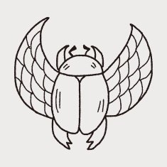 Dung beetles doodle N3