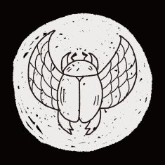 Dung beetles doodle N5
