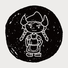 Dutch woman doodle N8