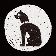 egypt cat doodle N5