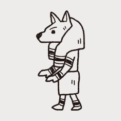 egypt god doodle N12