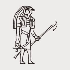 egypt god doodle N13
