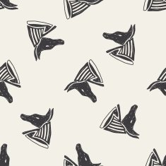 egypt god doodle seamless pattern background N5