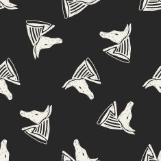 egypt god doodle seamless pattern background N10