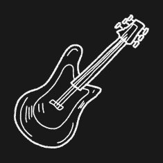 Electric guitar doodle N3