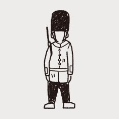 England Soldier doodle N6