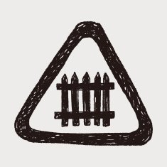 fence sign doodle N4