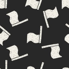 flag doodle drawing seamless pattern background N2
