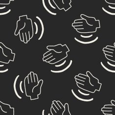 hand doodle seamless pattern background N2