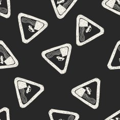Harbor Area doodle seamless pattern background N2