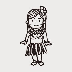 hawaii dancer doodle N3