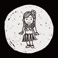 hawaii dancer doodle N5