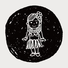 hawaii dancer doodle N6