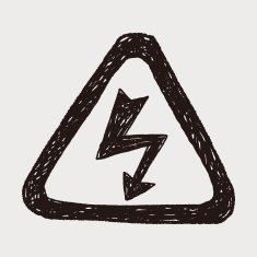 High Voltage sign doodle N4