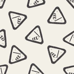 high wind doodle seamless pattern background