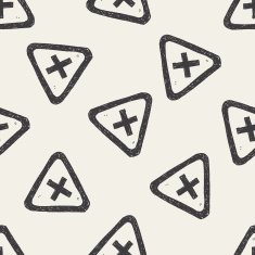 hospital sign doodle seamless pattern background