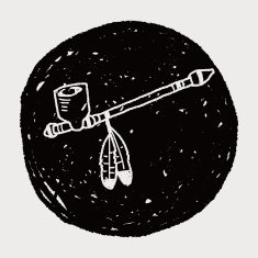Indians Pipe smoke doodle N6