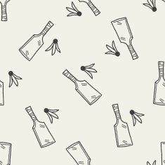 japan Badminton doodle seamless pattern background
