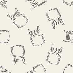 japan drum doodle seamless pattern background