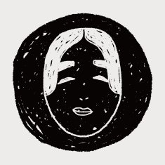 japan mask doodle N5