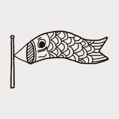 Japanese kite doodle N2