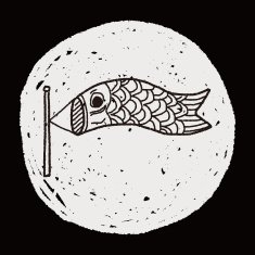 Japanese kite doodle N4